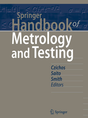 cover image of Springer Handbook of Metrology and Testing